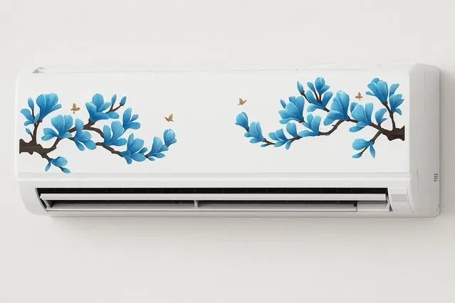 AVV Blue Flower AC Sticker 17x95cm