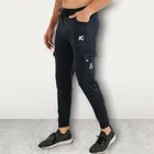 Lycra Nylon Logo Printed Track Pant for Men 