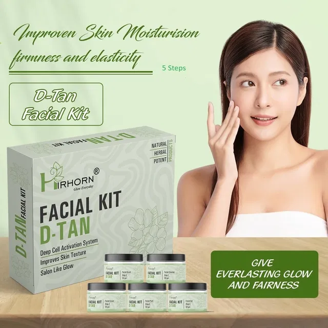Hirhorn Natural De Tan Facial Kit (250 g, Set of 1)