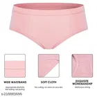 Solid Mid Rise Seamless Cotton Briefs for Women, Pack of 6 