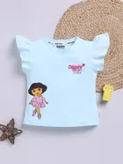 Cotton Dora Printed T-Shirt for Girls 