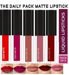 Liquid Lipstick for Women, Multicolor, Pack of 5