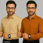 Polycotton Solid Shirts for Men, Multicolor 