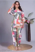 Cotton Printed Kurta Set for Women 