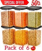 Plastic Grocery Container 1100 ml - Black 