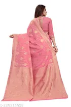 Chanderi Cotton Zari Woven Saree for Women 