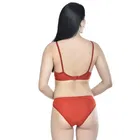 Polycotton Non-Padded Bra with Panty for Women 