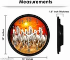 DIVINE CRAFT 7 Horse Analog Wall Clock 