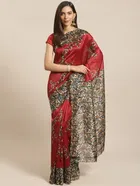 Mysore Silk Printed Saree for Women 