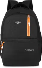 Polyester Laptop Backpack for Men & Women (Black, 26 L)