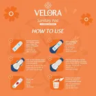 वेलोरा ड्राई फील स्ट्रेट सेनेटरी पैड 