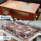 PVC Printed Waterproof Rectangle 4 Seater Table Cloth 