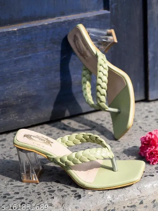 Shoetopia Green Size IND-7 Sandals