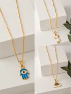 Gold Plated Chain & Pendant for Women & Girls 