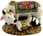 Decorative Marble dust/Polyresin Cow and Calf Big Statue/Idol, Pack Of 1