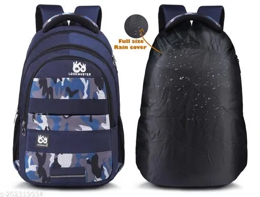 Nylon Backpack for Men & Women, Blue