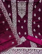 Modal Embroidered Punjabi Suit for Women 