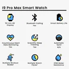 TecSox i10 Pro Max Smart Watch, Fitness Tracker with Heart Rate Monitor, Sleep Tracking, with blutooth Calling Support Black Colour