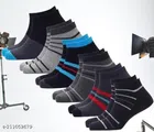 Cotton Socks for Men (Multicolor, Set of 6)