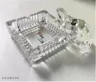 Crystal Turtle with Plate Showpieces 