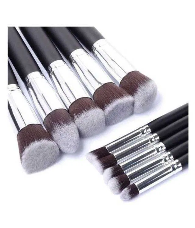 Lenon Synthetic Foundation Brush Concealer Brush (Pack of 10, 100 g) (S-55)