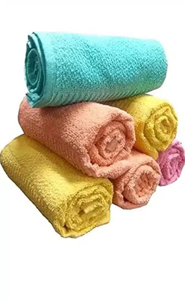Cotton 300 GSM Face Towel (Pack of 6)