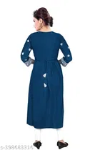 Lycra Printed Kurta with Pant for Women 