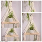 Wooden Hanging Wall Shelves For Home, White
