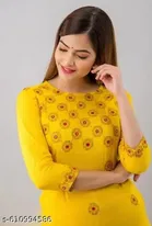 Floral A-line Kurti for Women 