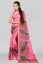 Chiffon Printed Saree for Women 