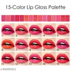15-colors Matte Lipstick Palette Waterproof Moisturizing Velvet Lip Gloss Plate Sexy Red Lip Makeup Set Cosmetics Women