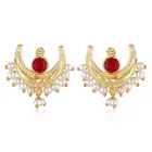 Alloy Gold Plated Earrings for Women (Gold, Set of 1)