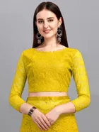 Net Embroidered Saree for Women 