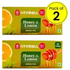 Citymall No.1 Green Tea Bags - 2X25 Pcs (Honey & Lemon) (Pack of 2)