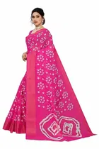 SVB लिनेन बांधनी प्रिंटेड साड़ी 