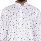 Cotton Printed Kurta with Pyjama for Men 