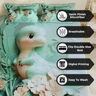 Premium 7D Baby Dinosaur Printed Bedsheet 90x100in