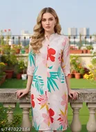 Floral Printed Kurti Pant Set for Women 