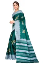 Khadi Silk Printed Saree for Women 
