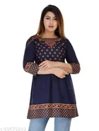 Anarkali Rayon Printed Kurti for Women 