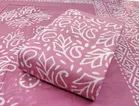 Cotton Printed Unstitched Suit Fabric (Pink, 2.4 m)