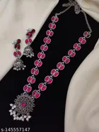 Alloy Necklace with Earrings for Women 