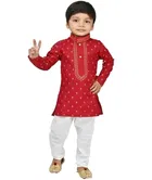 Cotton Printed Kurta & Pajama Set for Boys 