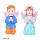 Resin Angel Girl & Wings Boy Sttaue for Home Décor 