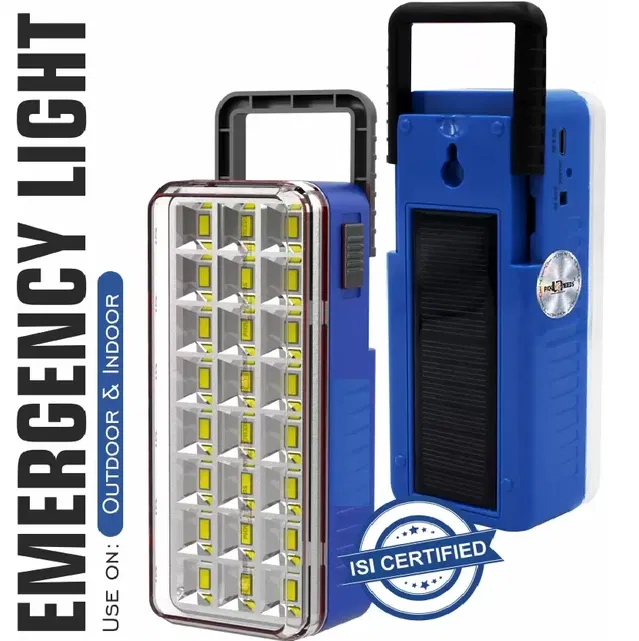 Rocklight Home Emergency Rechargeable Charging 36 Led Light 5 Hrs Flood Lamp Emergency Light (Blue, Pack Of 1)