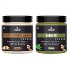 Natural White Sandalwood & Neem Powder for Skin & Hair 