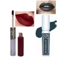 Combo of Matt Look Metallic Liquid Lip Colour with 2-in-1 Lipstick cum Lip Gloss 