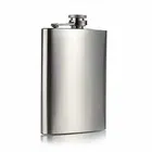 Pallavi Trading 8Oz, 236 ml Stainless Steel Hip Flask Portable Alcoholic Beverage Holder
