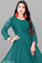 Net Kurti for Women,  Light Green  
