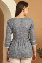 Cotton Printed Top for Women 